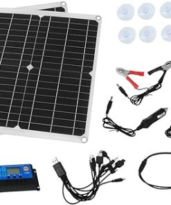 Outdoor Solar Panel Kit with Controller for Camping and Power Supply