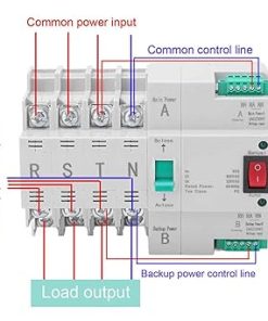 Dual Power Automatic Transfer Switch 4P Din Rail for PZ30 Box 100A 2