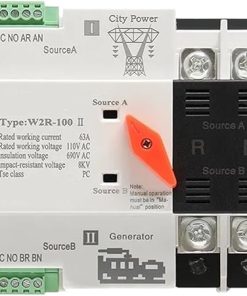 Dual Power Automatic Switch 2P 100A High Efficient Control Device