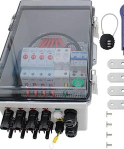 4 String Solar Combiner Box with Fuse and Circuit Breaker Waterproof