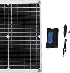25W High Efficiency Monocrystalline Solar Panel Kit for RV Home Camping