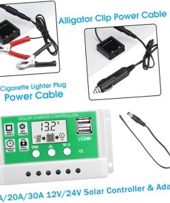 YARNOW 18V Solar Power Panel Kit for Outdoor Charging and Camping 2
