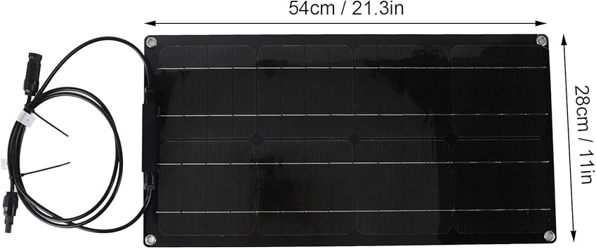 100W Portable Monocrystalline Solar Panel for RV Boat Cabin Charging 2 100W Portable Monocrystalline Solar Panel for RV Boat Cabin Charging - Image 2