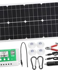 UPKOCH Foldable Solar Panel Kit for Camping Emergency Charger Supplies UPKOCH Foldable Solar Panel Kit for Camping Emergency Charger Supplies