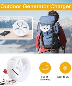 12V Dual Purpose Wind and Water Generator for Portable Power 25W 2