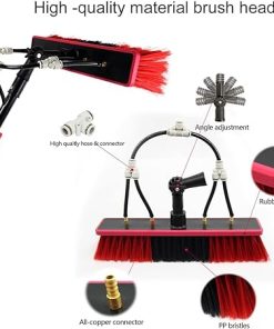 Window Cleaning Pole with Water Fed Hose for Solar Panels 5.4M 2