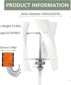 3000W Wind Turbine Generator for Home Farm RVs Boats 12V 24V 48V 2