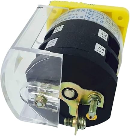 HZ12 25 02 On Off Rotary Cam Switch 2 Position 2 Poles with Cover 2 HZ12 25 02 On Off Rotary Cam Switch 2 Position 2 Poles with Cover - Image 2