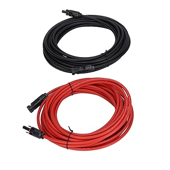 Solar Panel Extension Cable 10AWG 6mm2 Male Female Connectors 3.3ft Solar Panel Extension Cable 10AWG 6mm2 Male Female Connectors 3.3ft