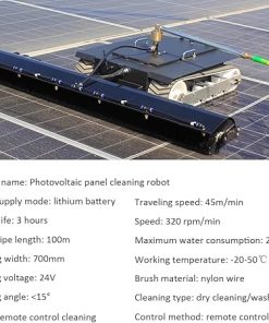 Electric Solar Panel Cleaning Machine Outdoor Tool Kit with Water Pipe 2