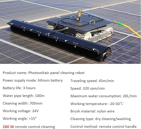 Electric Solar Panel Cleaning Machine Outdoor Tool Kit with Water Pipe 2 Electric Solar Panel Cleaning Machine Outdoor Tool Kit with Water Pipe - Image 2