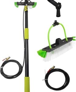 12FT Aluminum Solar Panel Cleaning Brush with Water Fed System