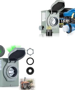 Boyisen 50 Amp Generator Inlet Box Kit 15 FT and 30 Amp Options