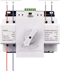 Dual Power Automatic Transfer Switch 2P 63A 230V 50/60Hz MCB 2