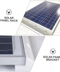 Homoyoyo 2pcs Solar Panel Mounts Waterproof Bracket for Roof Vans 2