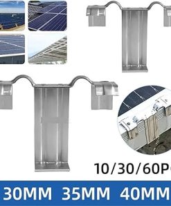 Stainless Steel Solar Panel Water Guide Clip for Easy Cleaning 2