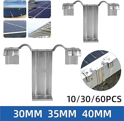 Stainless Steel Solar Panel Water Guide Clip for Easy Cleaning 2 Stainless Steel Solar Panel Water Guide Clip for Easy Cleaning - Image 2