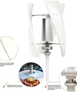 1500W Vertical Wind Turbine Generator 12V 24V Low Noise for Home 2