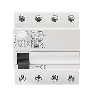 GYL9 Residual Current Circuit Breaker 4P 25A 40A 63A 100A GYL9 Residual Current Circuit Breaker 4P 25A 40A 63A 100A