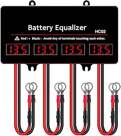 HC02 LED Battery Equalizer for 4x12V Lead Acid Li-ion LiFePO4 Batteries 2 HC02 LED Battery Equalizer for 4x12V Lead Acid Li-ion LiFePO4 Batteries - Image 2