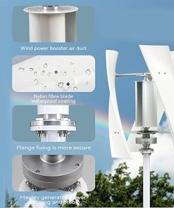 10000W Wind Turbine Kit Low Start Speed 3 Blades 12V 24V 48V 220V 2