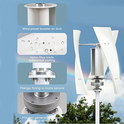 10000W Wind Turbine Kit Low Start Speed 3 Blades 12V 24V 48V 220V 2 10000W Wind Turbine Kit Low Start Speed 3 Blades 12V 24V 48V 220V - Image 2