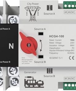 Dual Power Automatic Transfer Switch 230V Din Rail Uninterrupted 63A 100A 125A