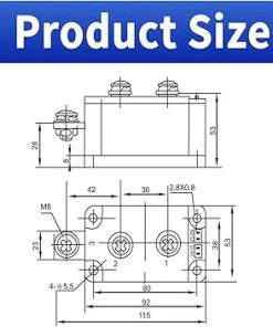300A 1600V Solar Diodes 12V 24V 48V Photovoltaic Reverse Diodes 2