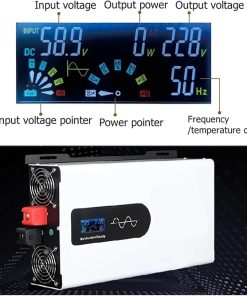 Pure Sine Wave Inverter 12V to 220V 6600W Solar Power Converter 2
