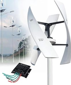 14000KW Wind Turbine Generator Kit 12V 24V 48V 220V Energy Windmill Vertical Wind Turbine Generator Home Three Phase Generator Maglev 3 Blades 35”H,48V