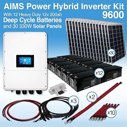 Hybrid Pure Sine Inverter Charger and Solar Panel Kit 9.6 kW 2 Hybrid Pure Sine Inverter Charger and Solar Panel Kit 9.6 kW - Image 2