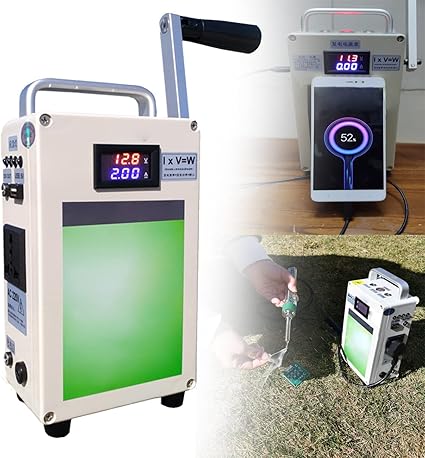 150W Hand Crank Generator and 15000 mAh Power Bank for Camping 150W Hand Crank Generator and 15000 mAh Power Bank for Camping