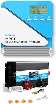 50A MPPT Solar Charge Controller and 2000W Inverter Kit for RVs 50A MPPT Solar Charge Controller and 2000W Inverter Kit for RVs