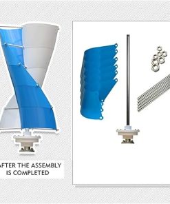 5KW Vertical Axis Wind Turbine Generator Kit for Home and RV Use 2