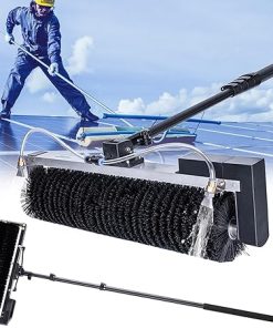 Telescopic Solar Panel Cleaning Brush for High Reach Outdoor Use