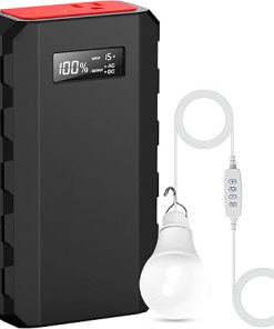 Powkey 88Wh Portable Power Station 24000mAh for Home Camping Backup