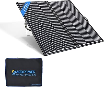200W Portable Solar Suitcase Lightweight Foldable Panel for RV Camping 200W Portable Solar Suitcase Lightweight Foldable Panel for RV Camping