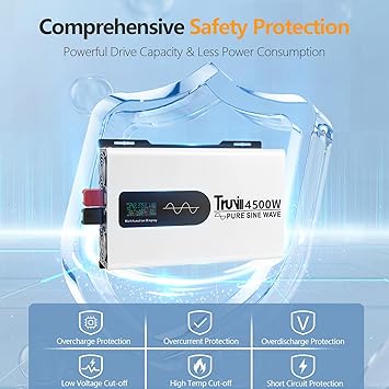 24V 4500W Pure Sine Wave Power Inverter for Solar and RV Use 2 24V 4500W Pure Sine Wave Power Inverter for Solar and RV Use - Image 2