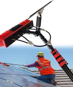 Solar Panel Cleaning Brush Rod Kit for Windows 10.8m 36ft