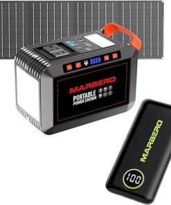 200W Solar Generator with 40W Panel and 10000mAh Power Bank