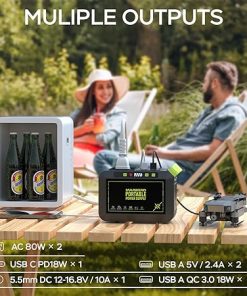 Marbero 88Wh Portable Power Station Fast Charging Solar Generator 2