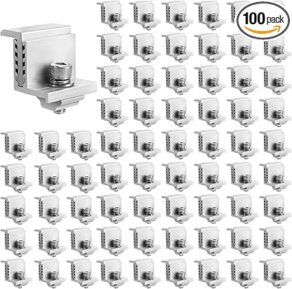 100 PCS Adjustable Z Brackets for Solar Panel Mounting Hardware 100 PCS Adjustable Z Brackets for Solar Panel Mounting Hardware