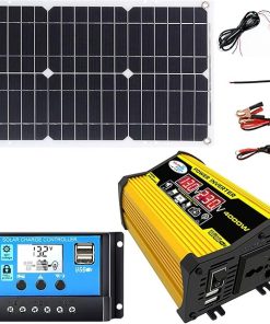 Solar Panel Kit for Home RV Boat with 12V 30A Controller and USB Ports