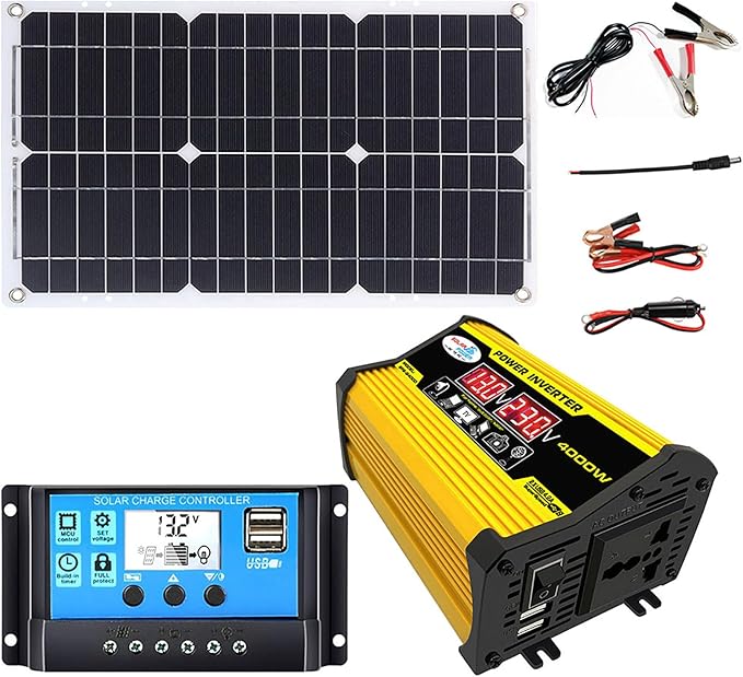 Solar Panel Kit for Home RV Boat with 12V 30A Controller and USB Ports Solar Panel Kit for Home RV Boat with 12V 30A Controller and USB Ports