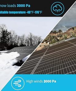 80 Watt 20 Volt Monocrystalline Solar Panel for RV Boat Home Roof 2