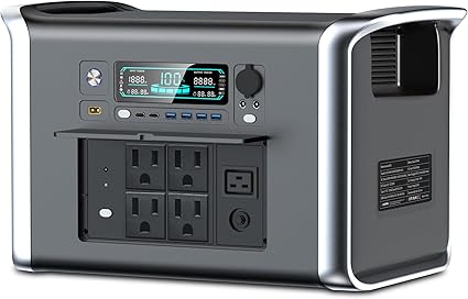 Portable Power Station 2048Wh LiFePO4 2400W Solar Generator Camping Portable Power Station 2048Wh LiFePO4 2400W Solar Generator Camping