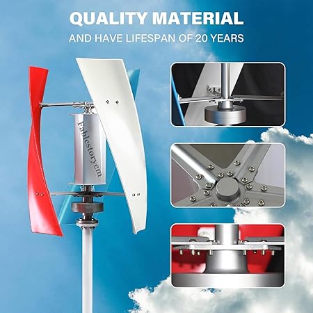 14000W Silent Vertical Wind Turbine Generator for Home and Street Lighting 2 14000W Silent Vertical Wind Turbine Generator for Home and Street Lighting - Image 2