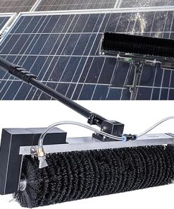 Solar Panel Cleaning Roller Brush and Water Fed Pole Kit  
Window Cleaning Brush and Pole for Solar Panel Maintenance  
Solar Panel Roof Glass Cleaner Tool for Window Washing  
Lithium Battery Powered 3.5m Cleaning Pole for Solar Panels