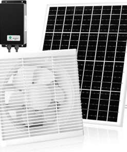 Solar Powered Exhaust Fan Kit with Battery Backup for Greenhouses