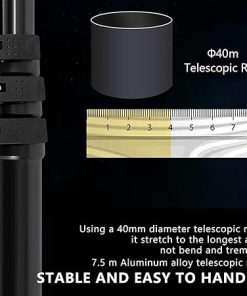 Commercial Billboard Cleaning Equipment and Water Fed Pole Kit  
24.6 ft Water Fed Pole Kit for Efficient Cleaning Tasks  
Electric Solar Panel Roof Cleaner Tool with Dual Brush Head  
65 cm Rotatable Dual Brush Head for Electric Cleaning Tools 2